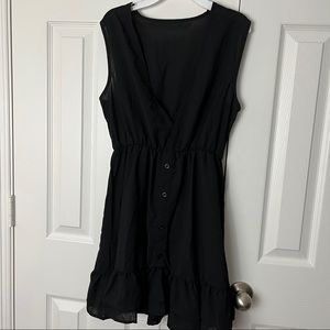 black jumper dress